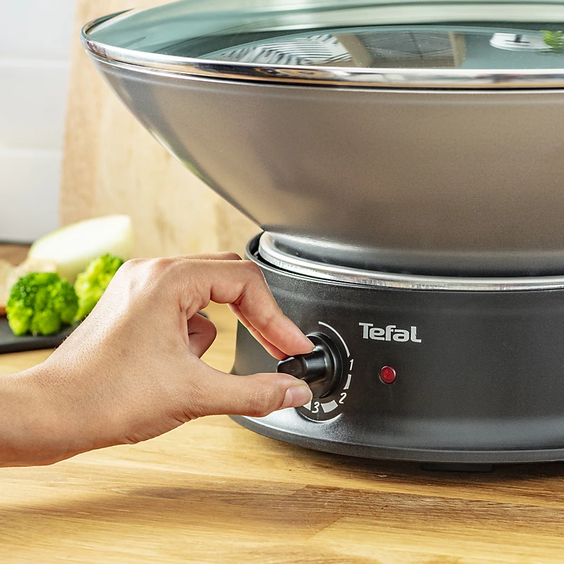 Tefal Multiwok WO300010 Wok électrique Argent 1200 W - Image 3