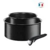 TEFAL - INGENIO PERFORMANCE - Set De 2 Casseroles - Noir