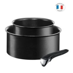 TEFAL - INGENIO PERFORMANCE - Set De 2 Casseroles - Noir