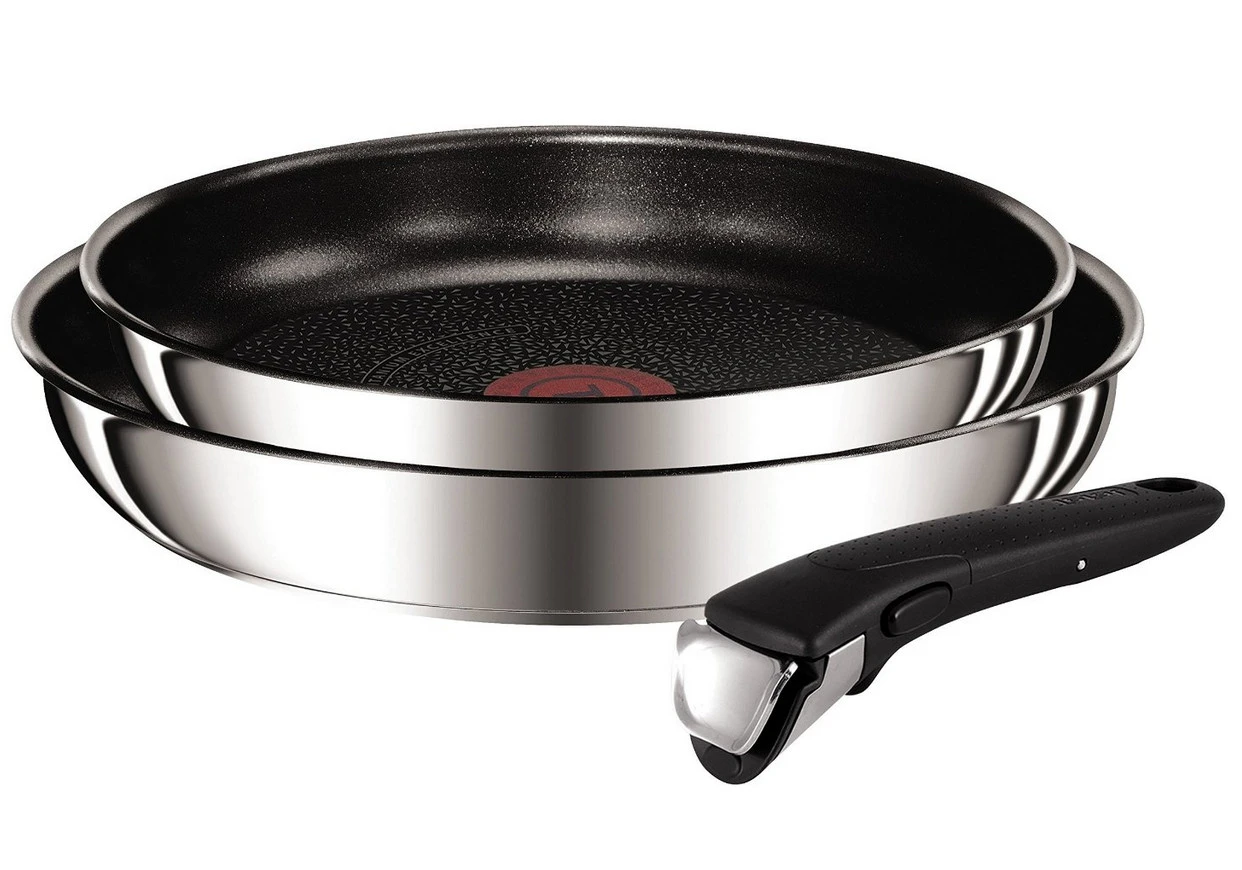 Lot De 2 Poêles 22/26cm Inox + Poignée Ingenio Preference - L9409002 - Tefal - Image 2