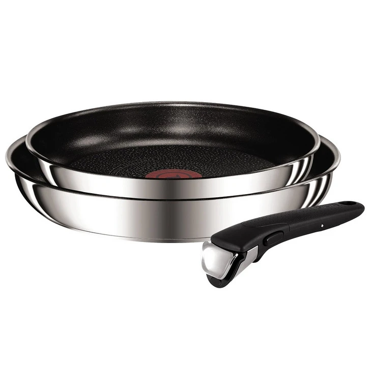 Lot De 2 Poêles 24/28cm Inox + Poignée Ingenio Preference - L9409202 - Tefal - Image 2