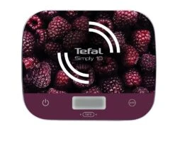 Balance De Cuisine électronique 10kg - 1g Framboise Simply - Bc8000v0 - Tefal