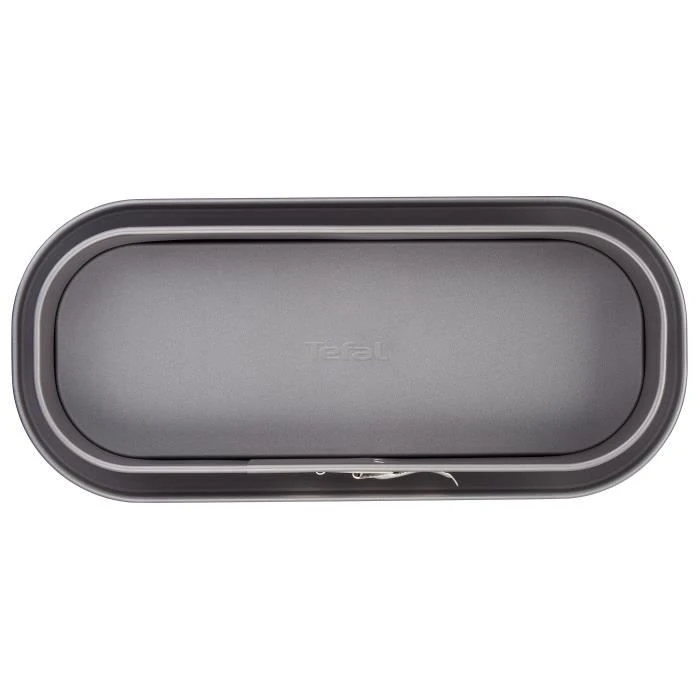 Moule à Cake TEFAL Delibake En Acier Avec Charnière, Ø 30 X 11 Cm, Rouge Et Gris