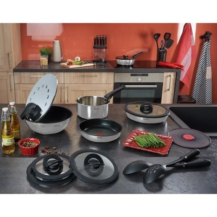 TEFAL INGENIO EMOTION L925SM14 Batterie De Cuisine 22 Pieces - Tous Feux Dont Induction - Image 5
