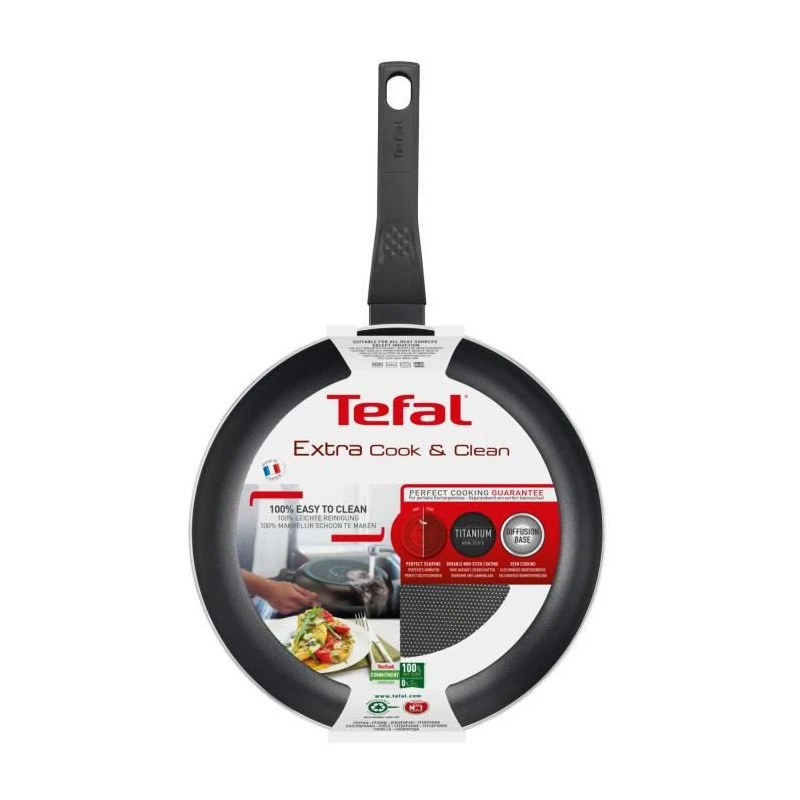 Poêle Anti-adhésive 28cm Noir Easy Cook & Clean - B5540602 - Tefal - Image 5