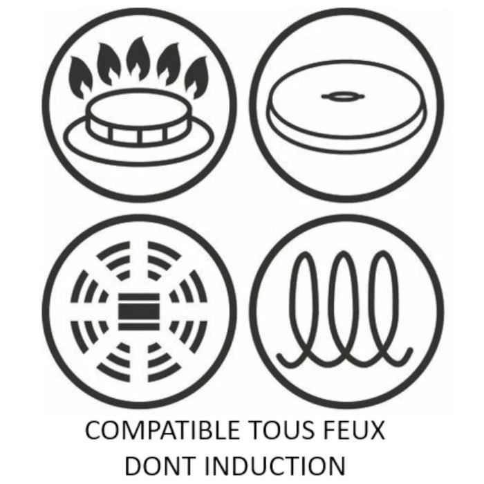 TEFAL G2550302 Poele 22 Cm UNLIMITED Tous Feux Dont Induction - Fabrication Francaise - Noir - Image 4