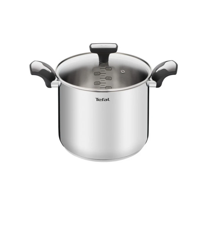 Marmite Inox 22cm + Couvercle En Verre Emotion - E3016104 - Tefal - Image 2