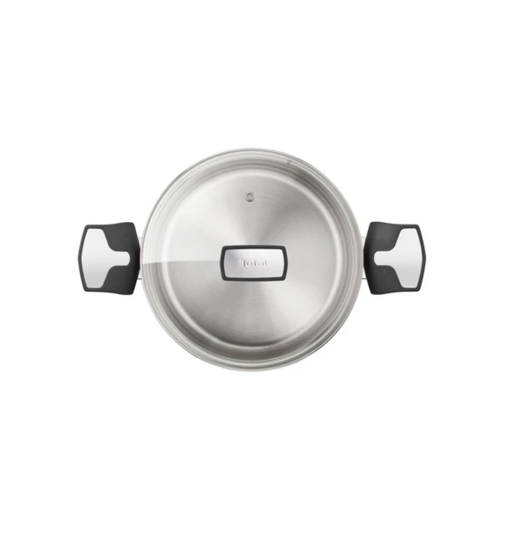 Marmite Inox 22cm + Couvercle En Verre Emotion - E3016104 - Tefal - Image 3