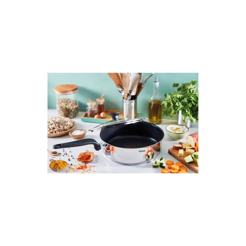 Sauteuse Inox 24cm + Couvercle Primary - E3093204 - Tefal - Image 5
