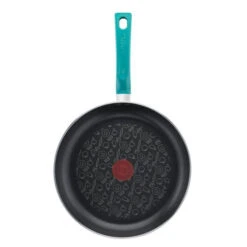 CHEFCLUB BY TEFAL G8040604 Poele 28 Cm Bleu Canard, Revetement Antiadhesif, Compatible Tous Feux Dont Induction.