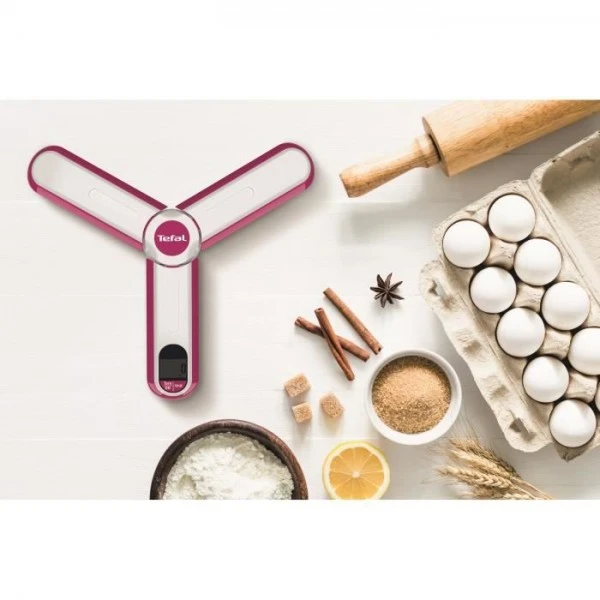 Balance De Cuisine Electronique De Precision TEFAL BC5400V1 Ingenio Repliable, Graduation 5 Kg / 1 Gr, Grande Capacité, Fonction Tare, Rangement Fac - Image 3
