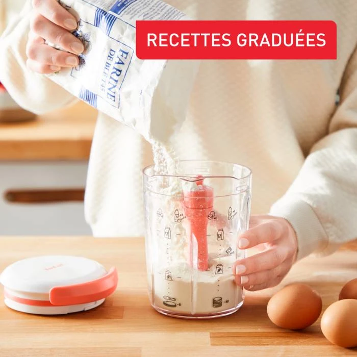 Tefal Crêpes Express, Mélangeur Pâte à Crêpes, Pâte Parfaite En 2 Minutes - Image 4