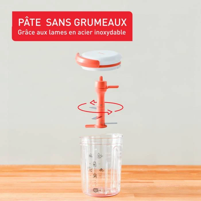 Tefal Crêpes Express, Mélangeur Pâte à Crêpes, Pâte Parfaite En 2 Minutes - Image 6